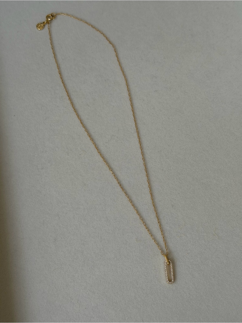 Gorjana Gold pave crystal Pendant Necklace